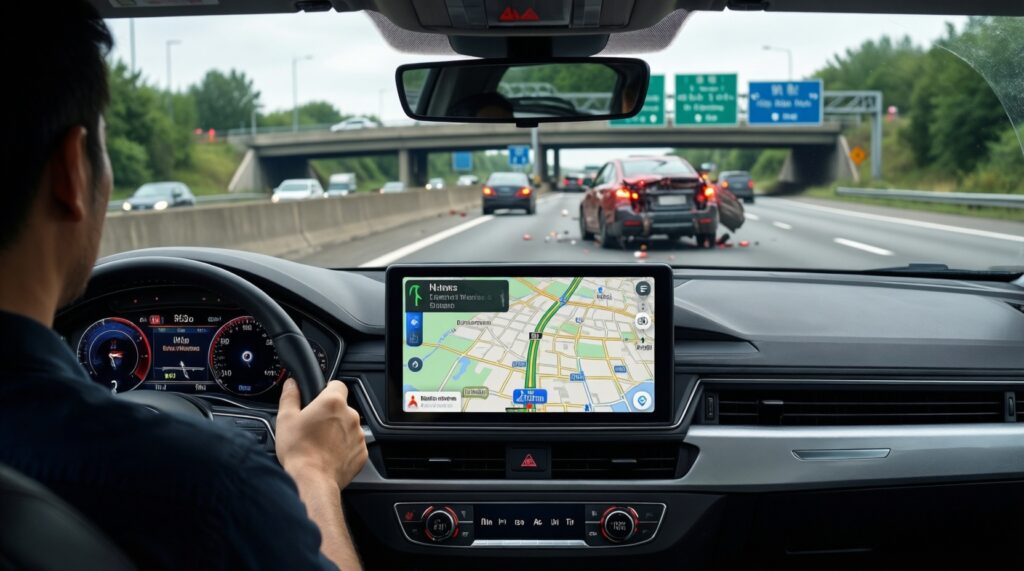 Дорожная обстановка: где пробки, перекрытия и ДТП, альтернативные маршруты - иллюстрация