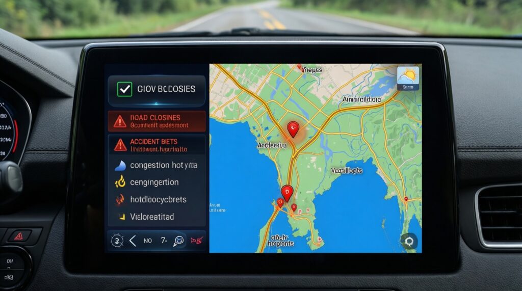 Дорожная обстановка: где пробки, перекрытия и ДТП, альтернативные маршруты - иллюстрация