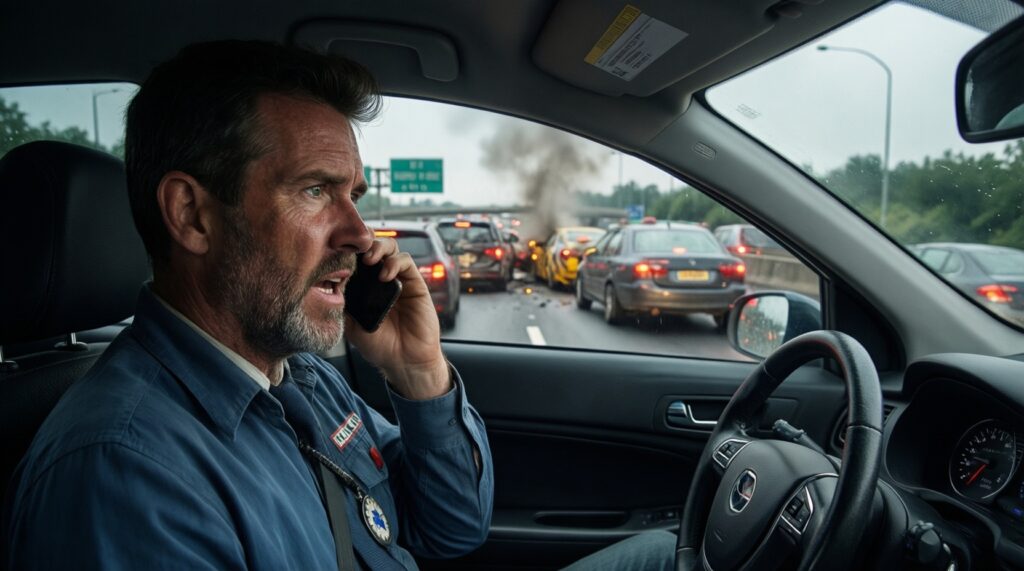 Ситуация на дорогах: пробки, ДТП, перекрытия и изменения маршрутов - иллюстрация