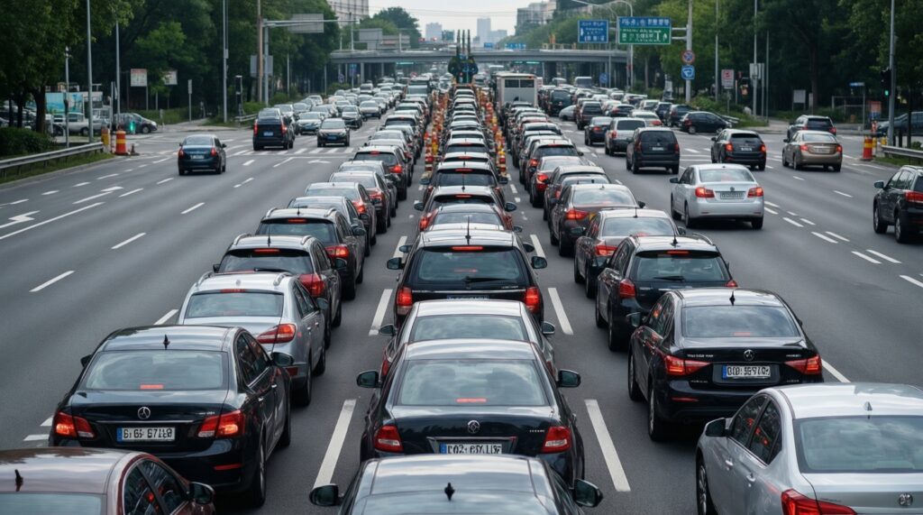 Ситуация на дорогах: пробки, ДТП, перекрытия и ремонты в Ижевске и трассах региона - иллюстрация