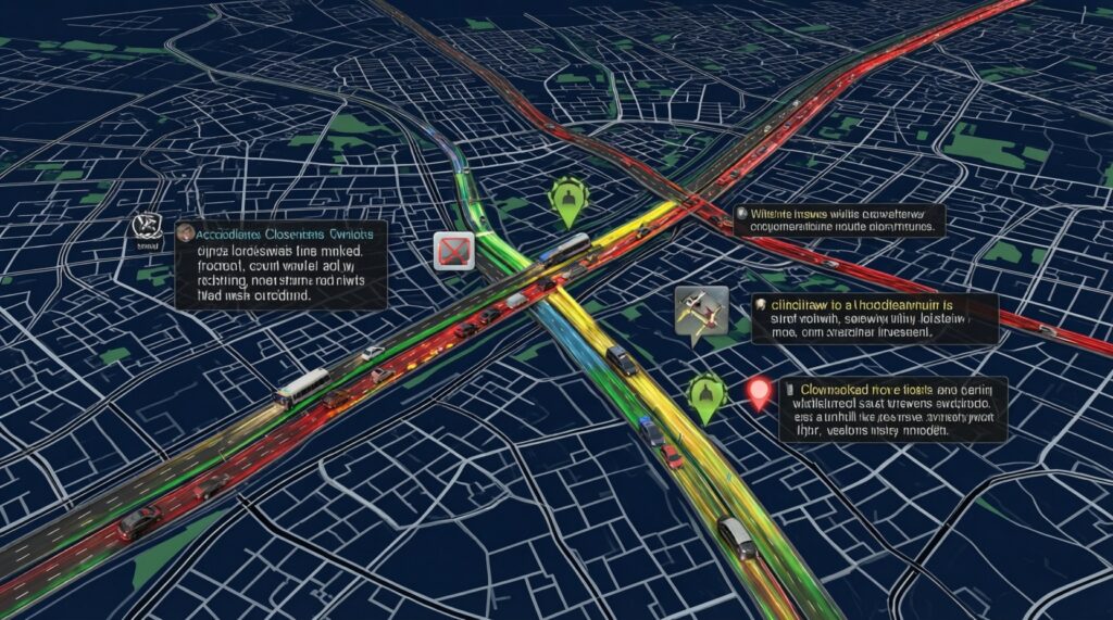 Ситуация на дорогах: пробки, аварийные участки, ремонты и объезды в Ижевске и районах - иллюстрация