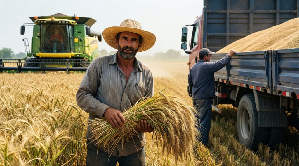 Сельское хозяйство: посевная/уборочная, поддержка фермеров и цены на продукцию - иллюстрация