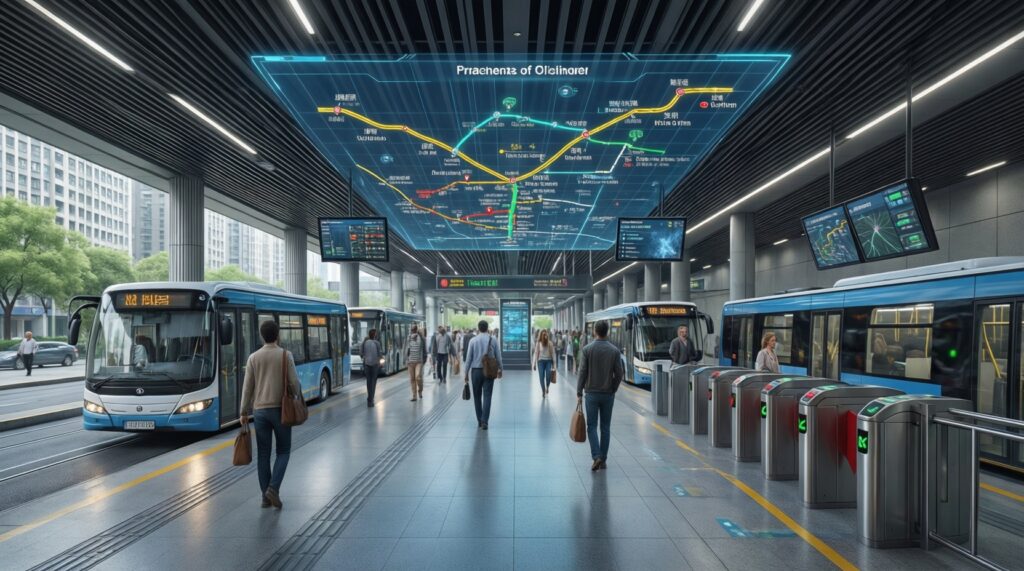 Общественный транспорт сегодня: сбои, новые маршруты, контроль и тарифы - иллюстрация